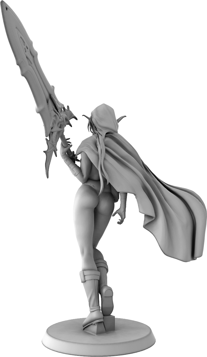 Outer Space Design - Velvet Blade Mistress - 75mm Pin Up/Figure/Model/Diorama