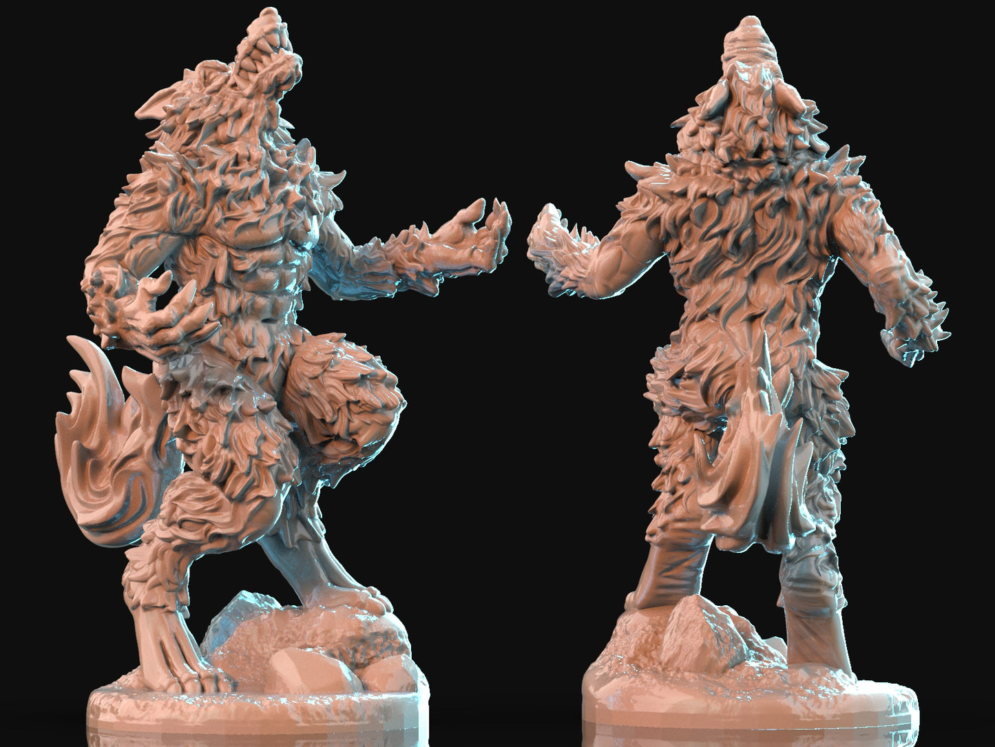 Brayan Nafarrate - Bestiary #1 - Werewolf #2 - DnD/TTRPG Figure/Miniature