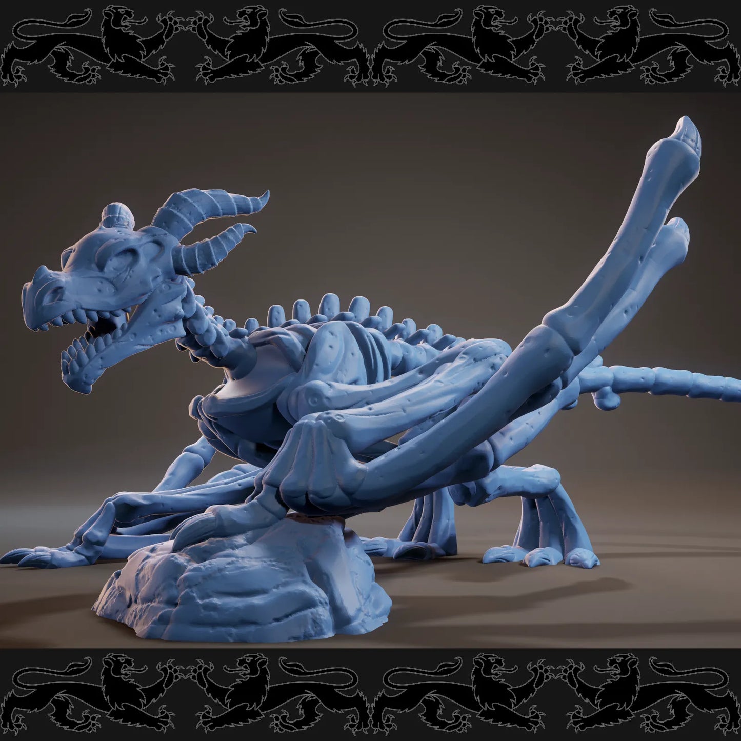 Brayan Nafarrate - Bestiary #3 - Skeletal Wyvern #1 - DnD/TTRPG Figure/Miniature