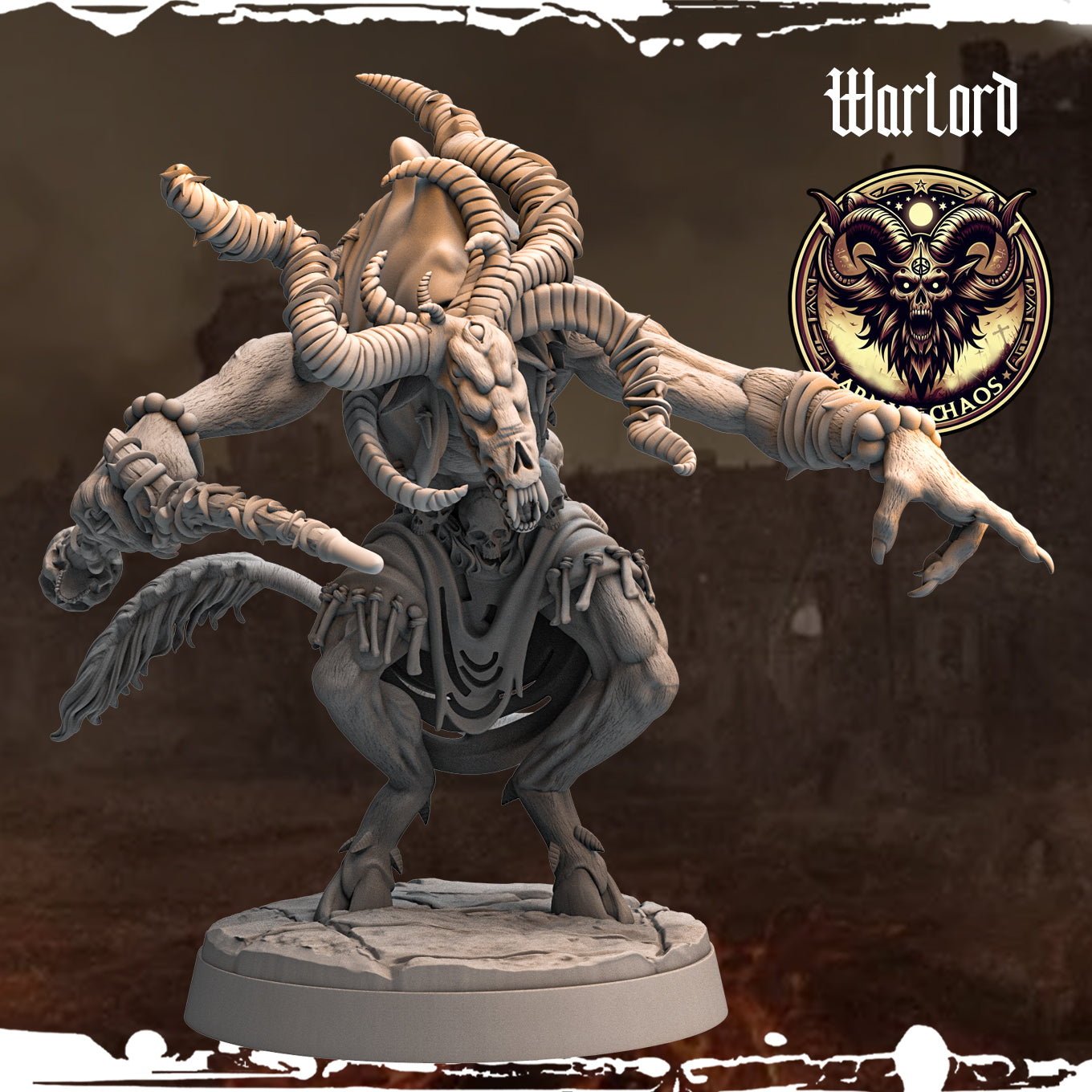 Monolith Arts - Beasts - Warlord #4 - DnD/TTRPG Figure/Miniature