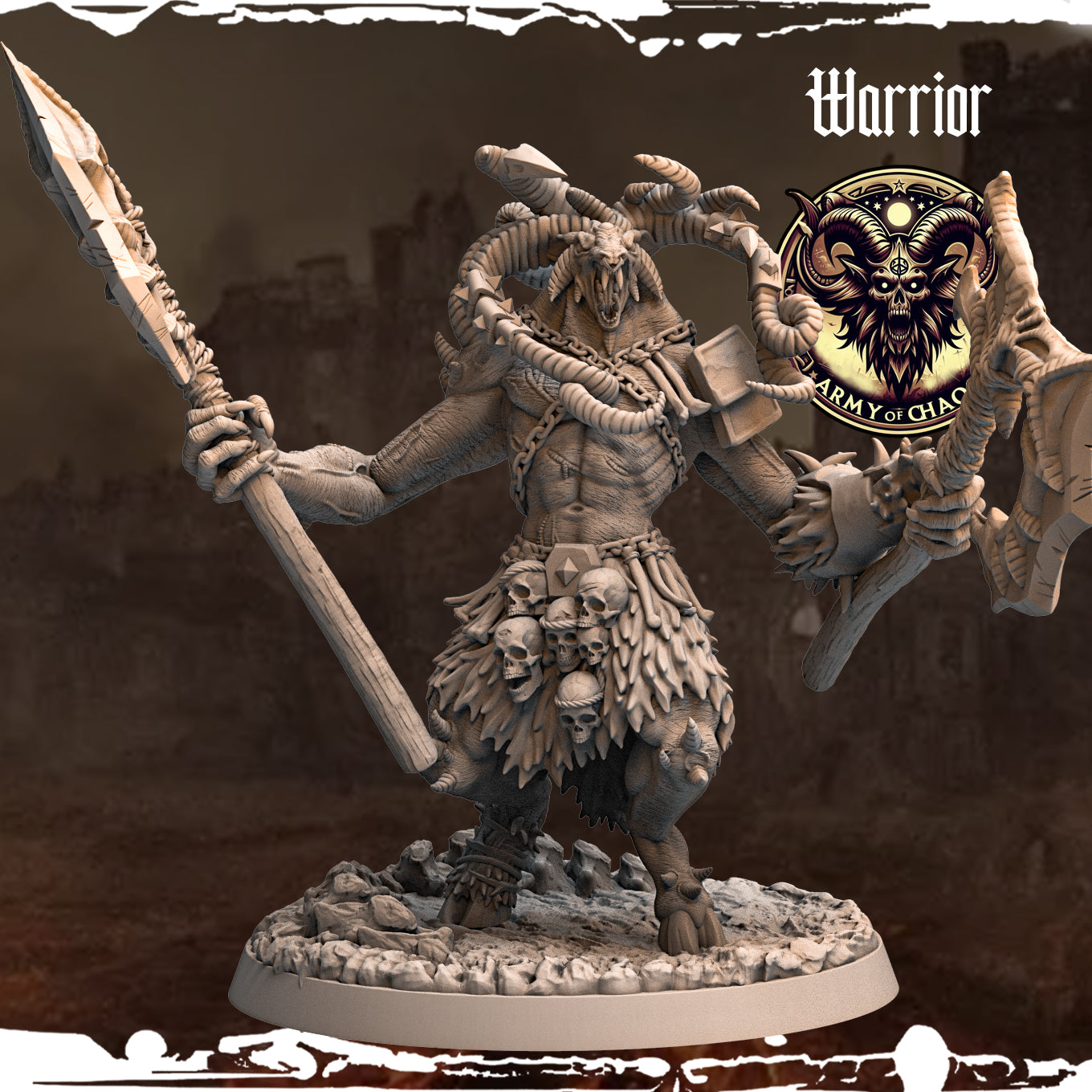 Monolith Arts - Beasts - Warrior #7 - DnD/TTRPG Figure/Miniature