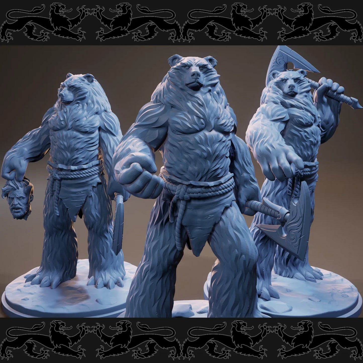 Brayan Nafarrate - Bestiary #3 - Werebear - DnD/TTRPG Figure/Miniature Figure
