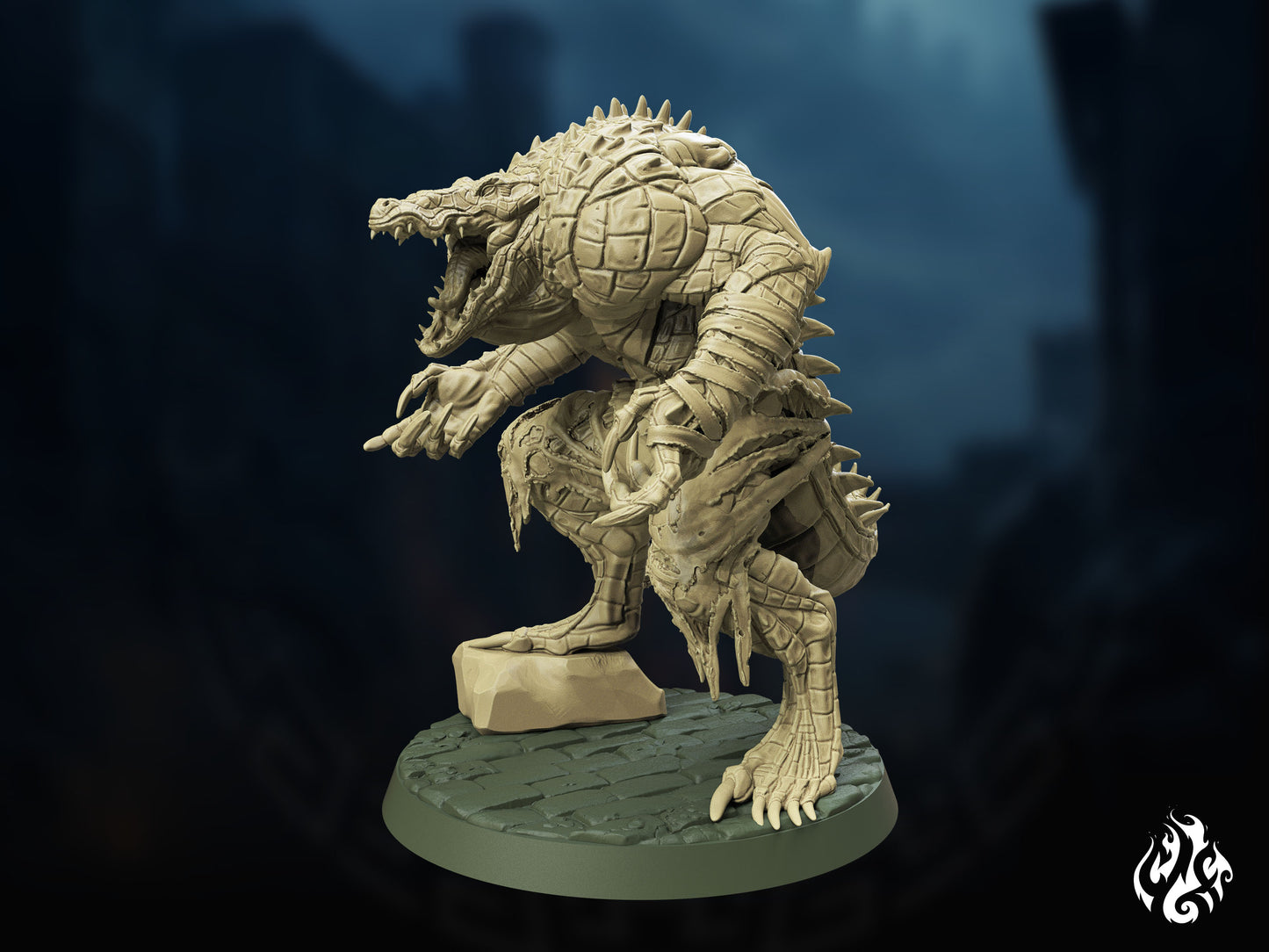 Crippled God Foundry - Werecrocodile - DnD/TTRPG Figure/Miniature