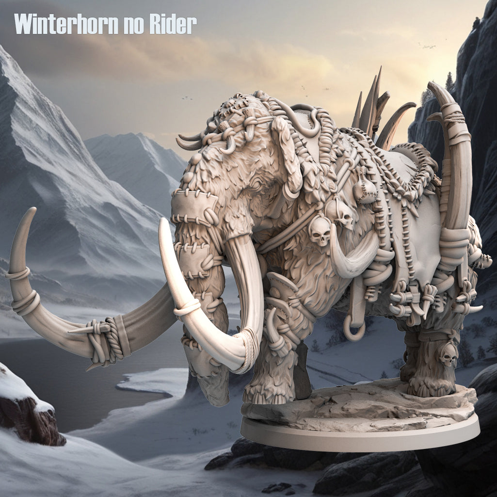 Monolith Arts - Arctic Tribes - Mammoth Mount - DnD/TTRPG Figure/Miniature