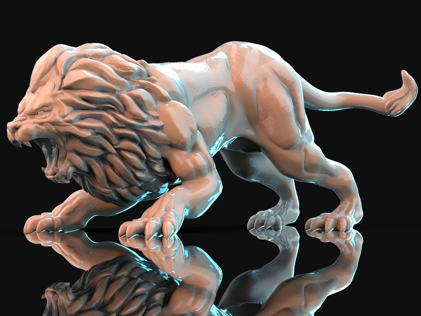 Brayan Nafarrate - Bestiary #1 - Lion - DnD/TTRPG Figure/Miniature