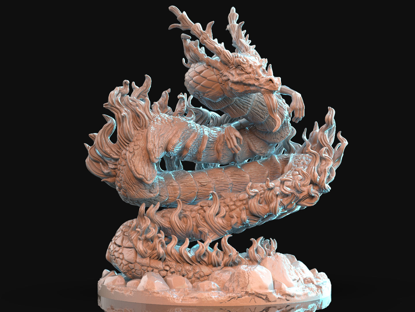 Brayan Nafarrate - Bestiary #1 - Asian Dragon - DnD/TTRPG Figure/Miniature