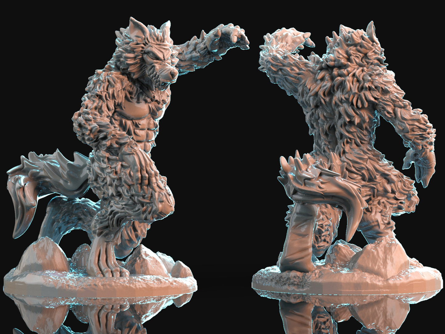 Brayan Nafarrate - Bestiary #1 - Werewolf #3 - DnD/TTRPG Figure/Miniature