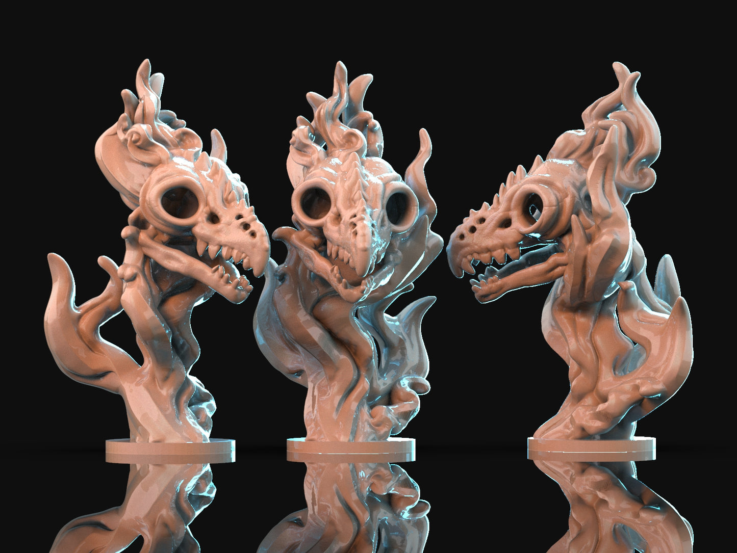 Brayan Nafarrate - Bestiary #1 - Flameskull #3 - DnD/TTRPG Figure/Miniature