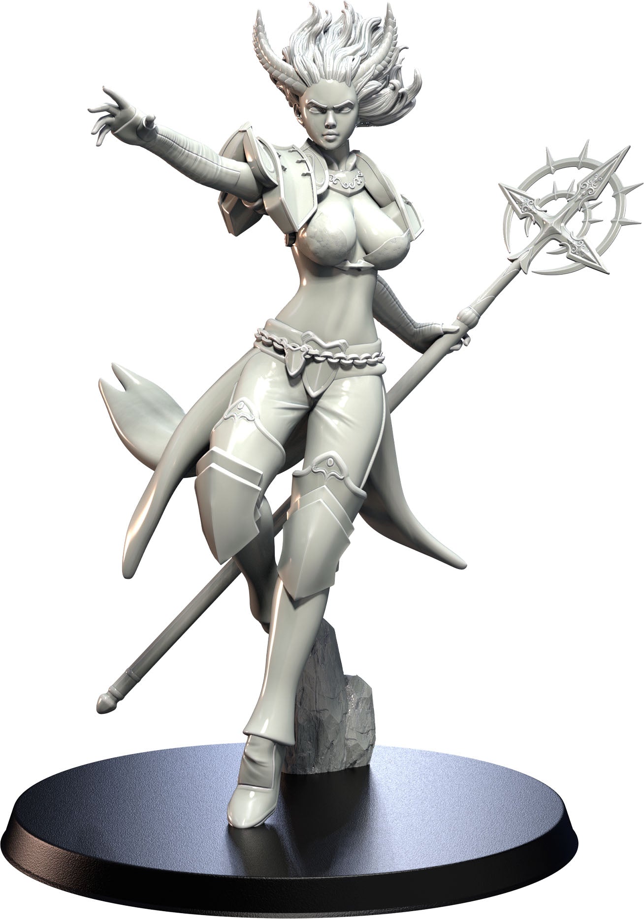 3D IPStudios - Female Warriors #1 - Zarathia - Pin Up/Figure/Model/Diorama - Helios3DPrinting