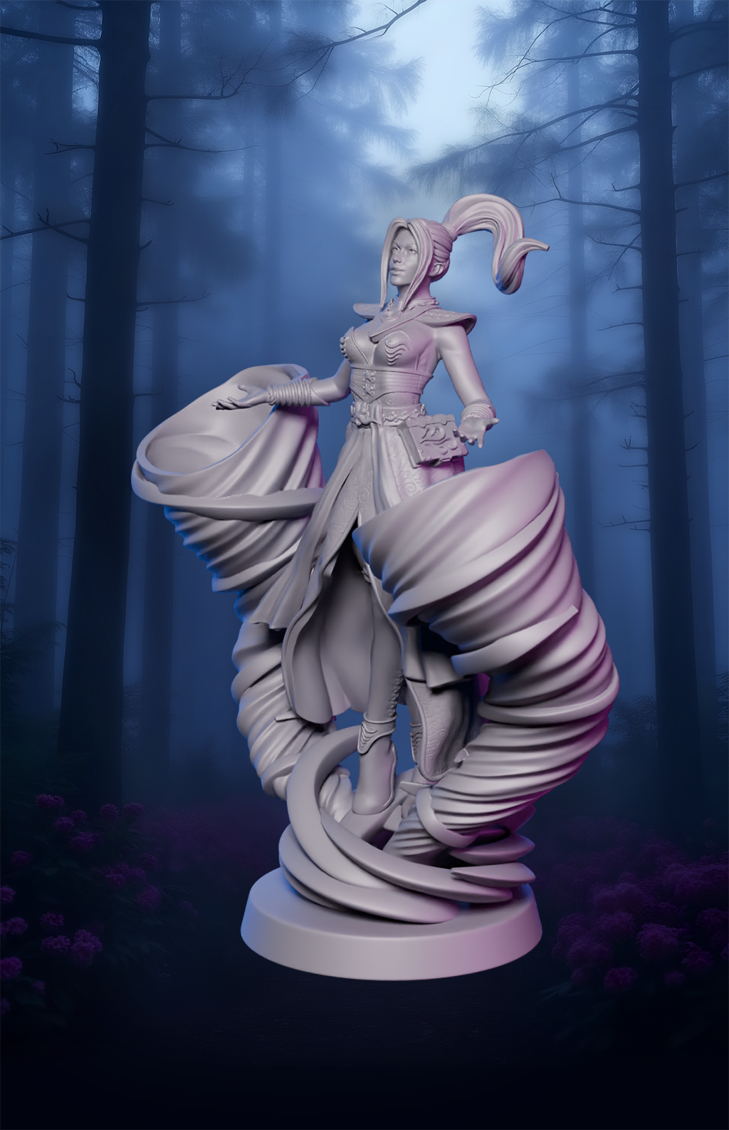 AsymSculpts - Sculpted Sisters: Witches - Zephara - 75mm Pin Up/Figure/Model/Diorama