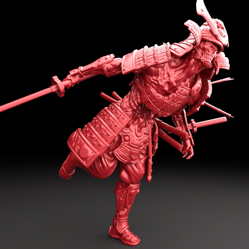 Brayan Nafarrate - Bestiary #5 - Samurai Zombie #3 - DnD/TTRPG Figure/Miniature