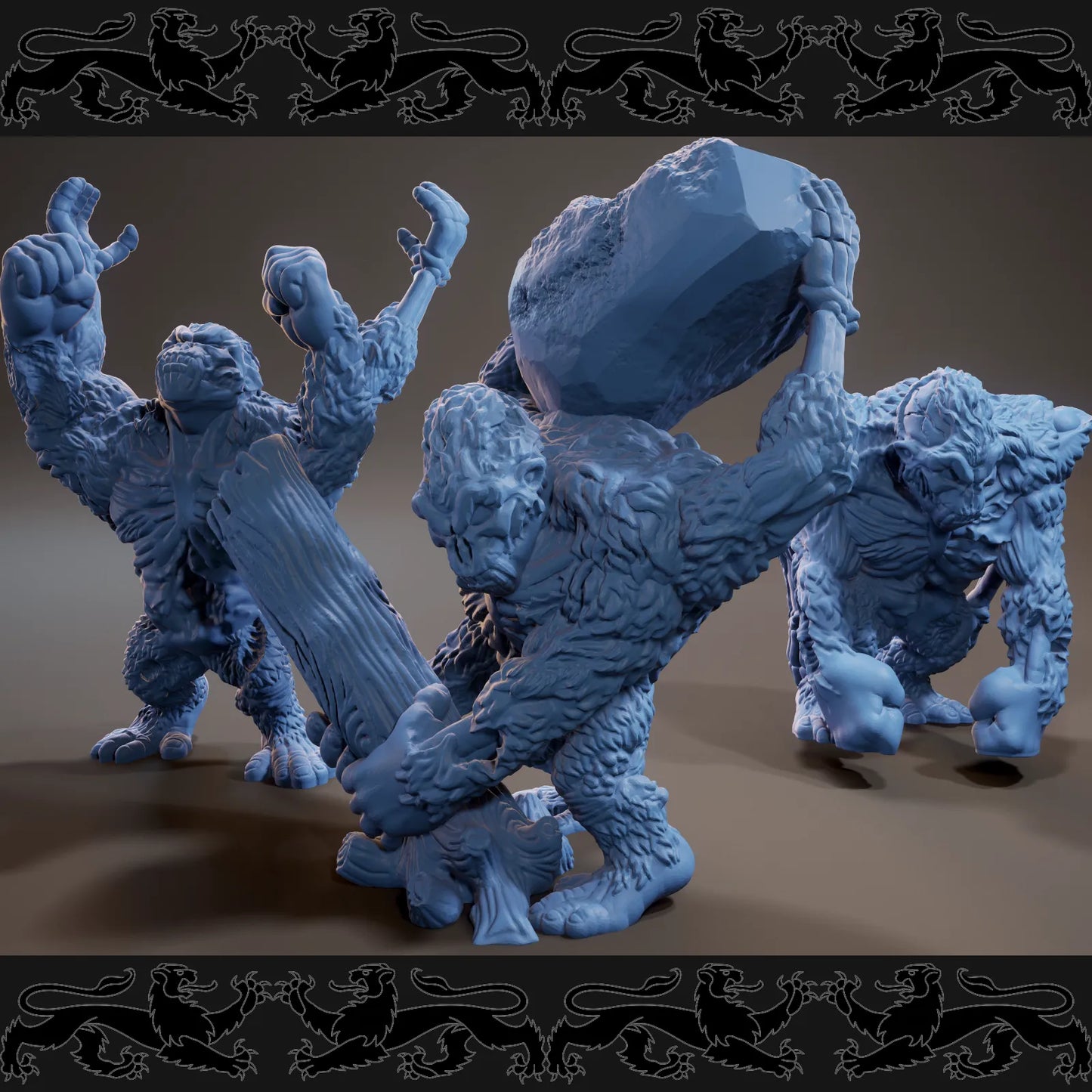 Brayan Nafarrate - Bestiary #3 - Gorilla Zombie - DnD/TTRPG Figure/Miniature