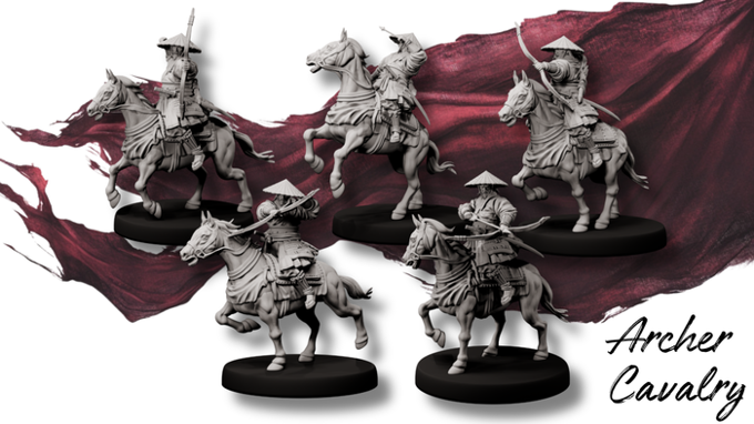 Forged Path - Tokugawa Bushido - Cavalry Archer - DnD/Pathfinder/TTRPG Figure