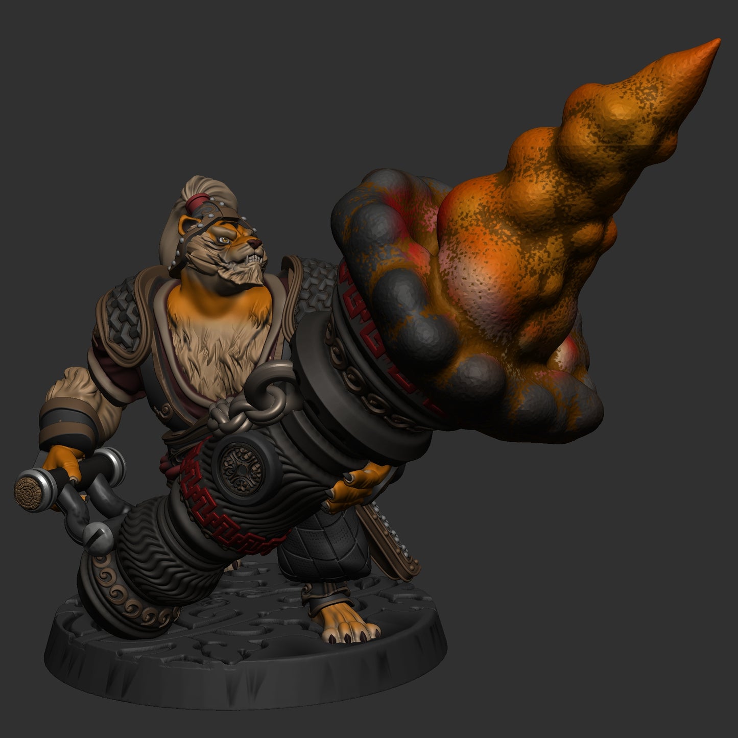Mojibake - Battle for Xiuyu - Tabaxi Artificers - DnD/TTRPG Figure/Miniature - Helios3DPrinting