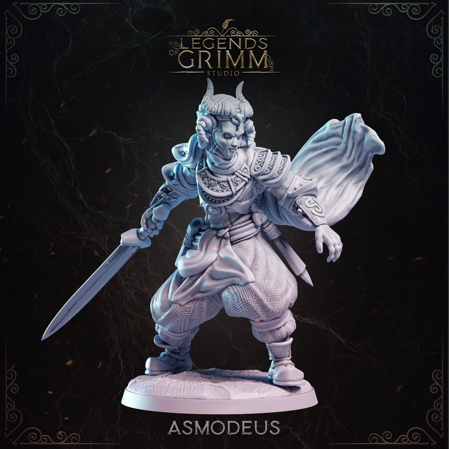 Grimm Legends - Demons - Asmodeus - DnD/TTRPG Figure/Miniature