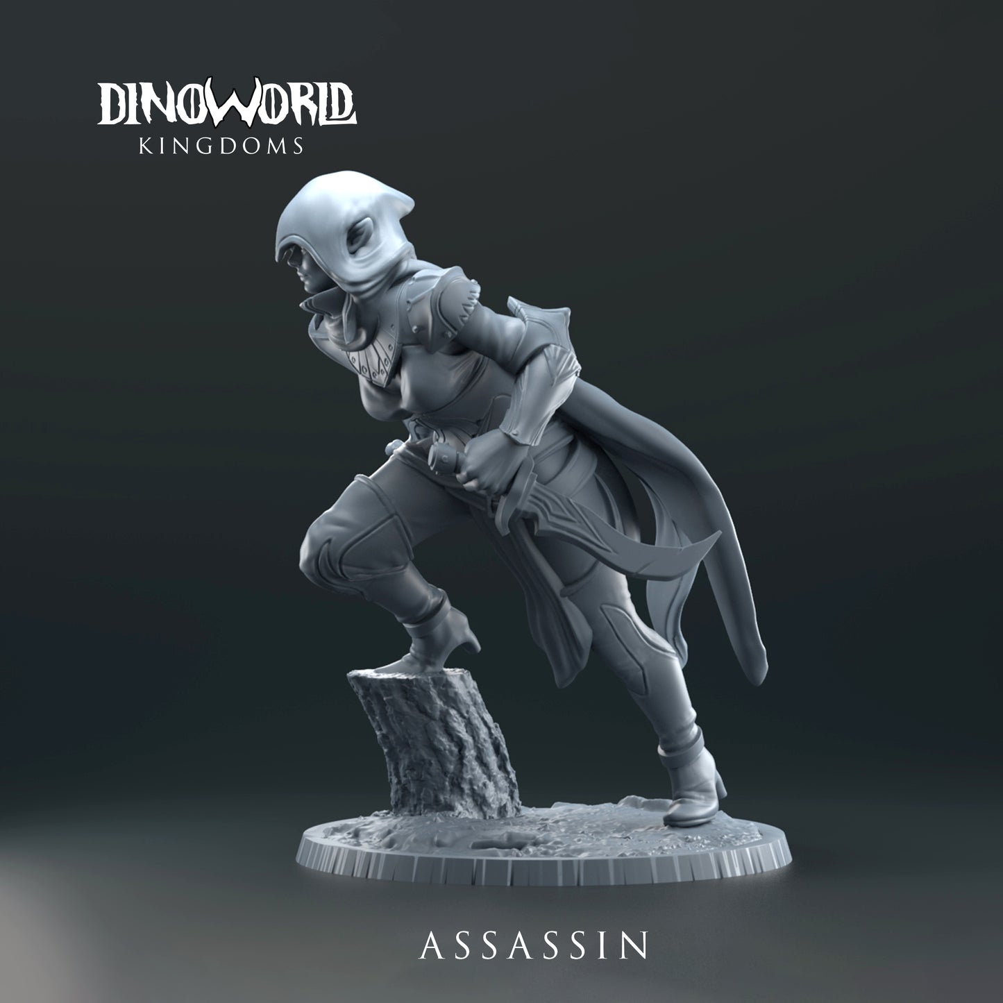 Dinoworld - Kingdoms - Elf Assassin - DnD/Tabletop/TTRPG Figure Miniature