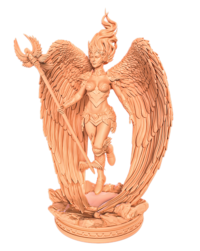 Jugglers Miniatures - Frejya the Armoured Angel - 75mm Pin Up/Figure/Model/Diorama