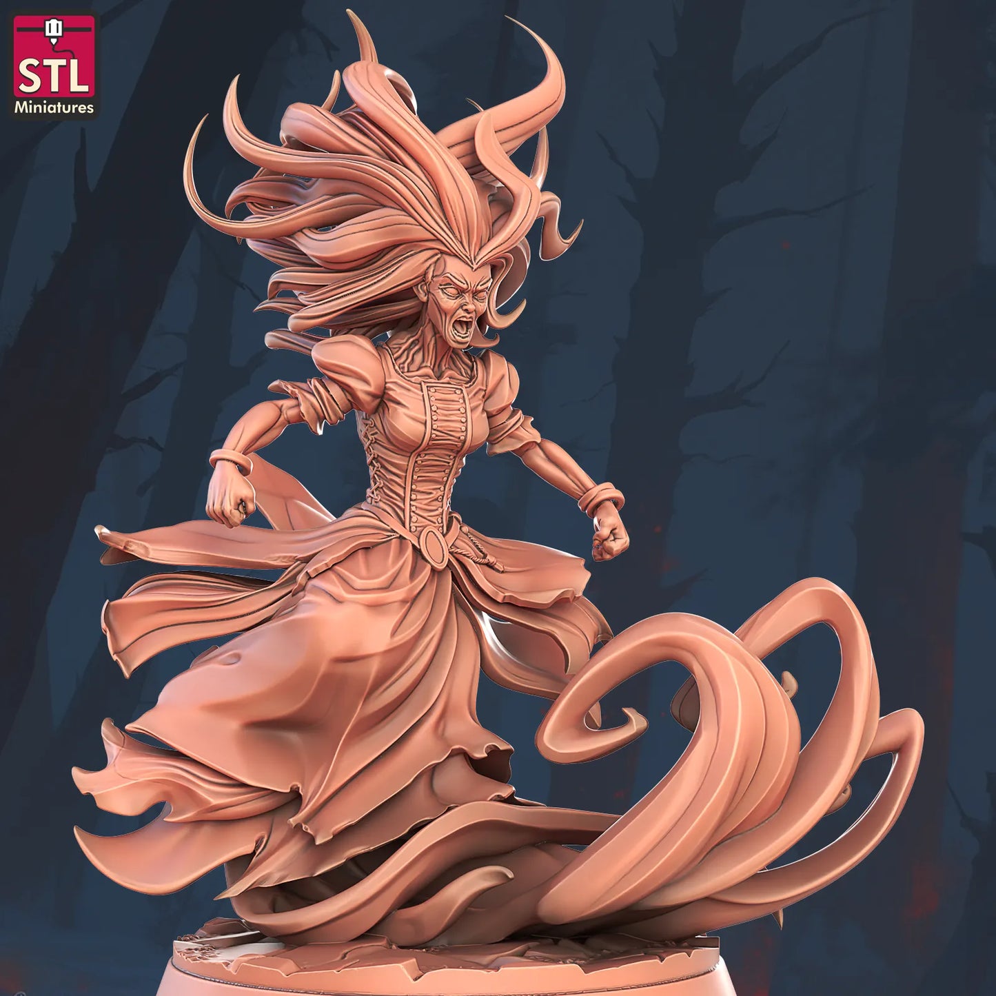 STL Miniatures - Banshee - DnD/TTRPG Figure/Miniature