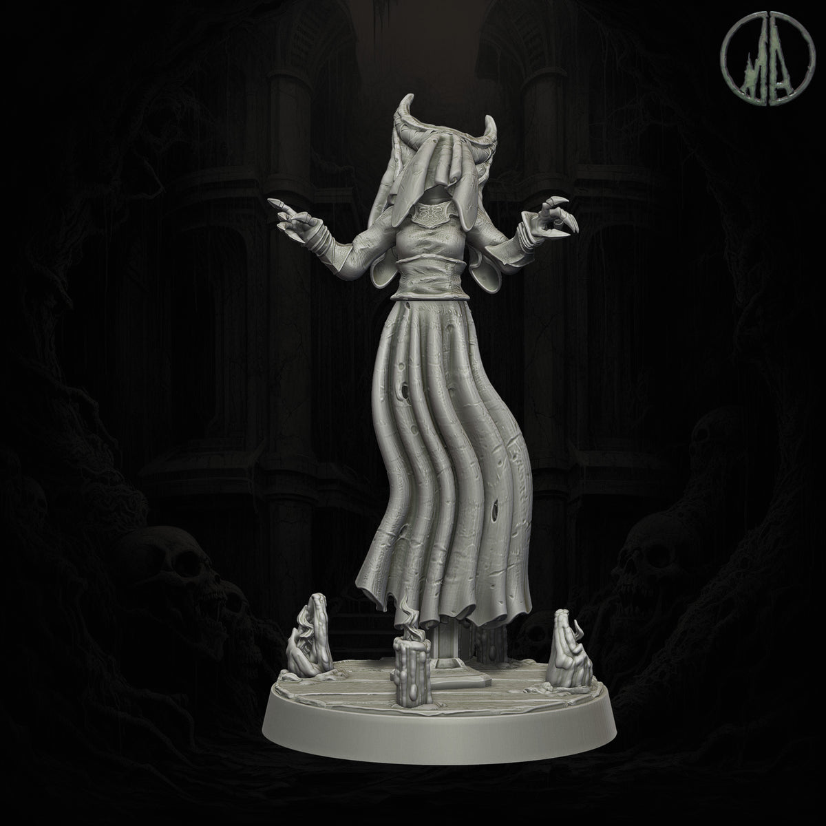 Monolith Arts - Echoes of the Void - Banshee Wraith #3 - DnD/TTRPG Figure/Miniature