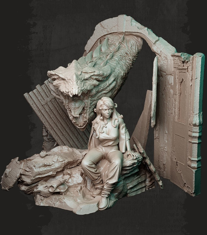 Nocturna - Dragon´s Lair - 40/80mm Pin Up/Figure/Model/Diorama