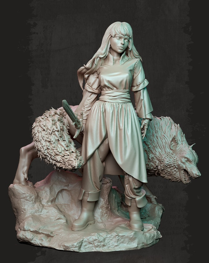 Nocturna - Night of the Wolf Call - 40/80mm Pin Up/Figure/Model/Diorama