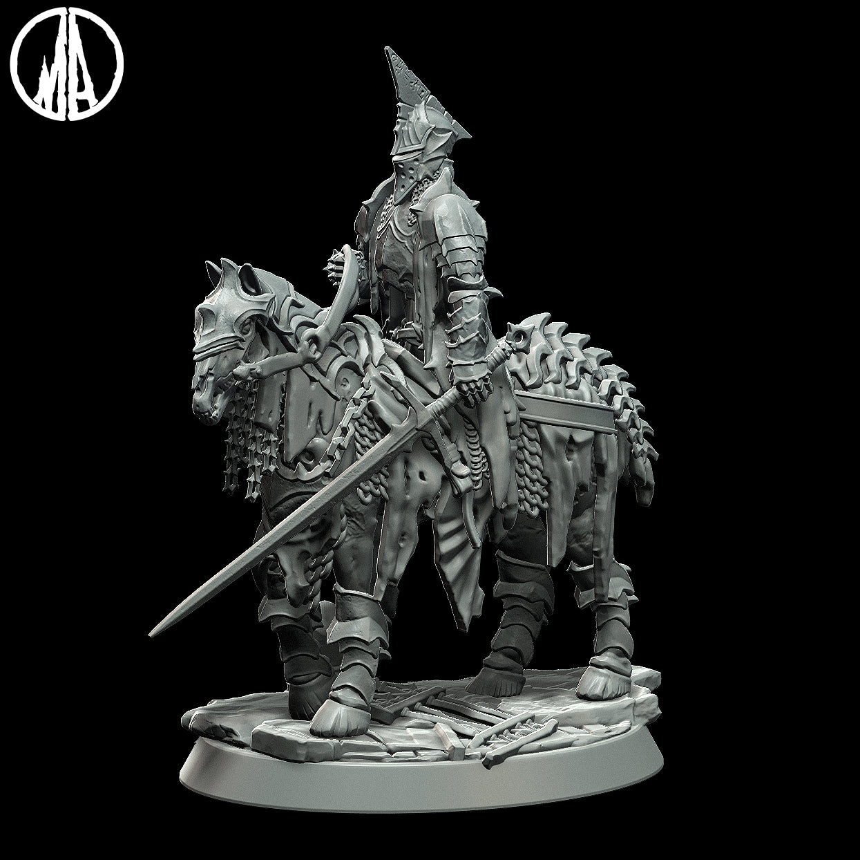 Monolith Arts - Lost Souls - Black Rider - DnD/TTRPG Figure/Miniature