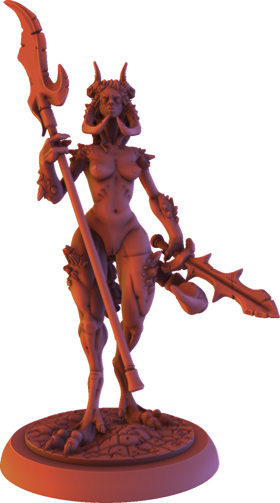 Gaia Miniatures - Demon Captain - 120mm Pin Up/Figure/Model/Diorama