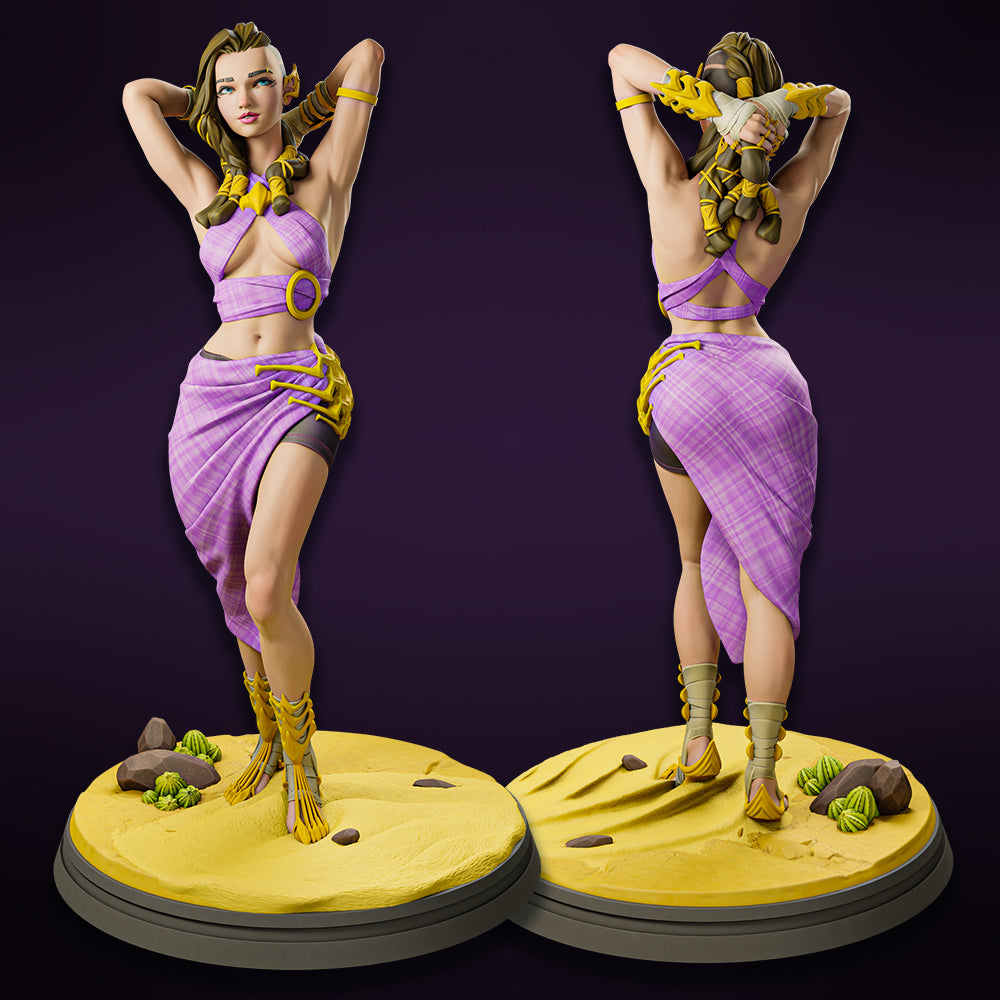 Miniatures Cave - Serphina, The Half-Elf Assassin - 2 Poses - 75/100mm Pin Up/Figure/Model/Diorama