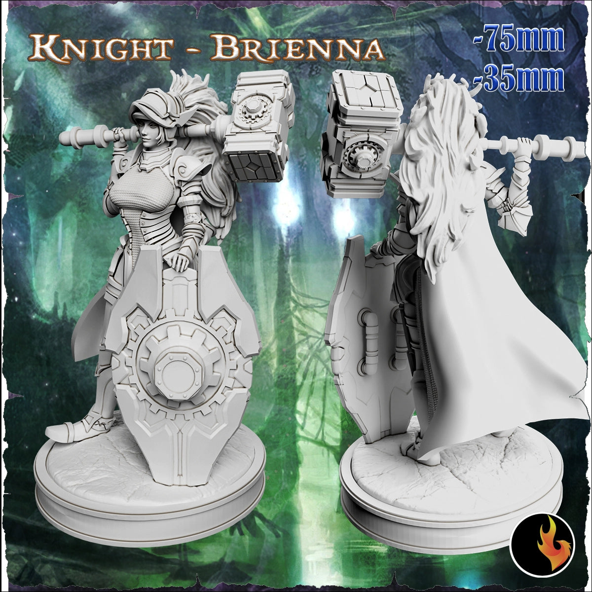 Ravi - Fantasy Girls #2 - Brienna, Knight - 75/180mm Pin Up/Figure/Model/Diorama