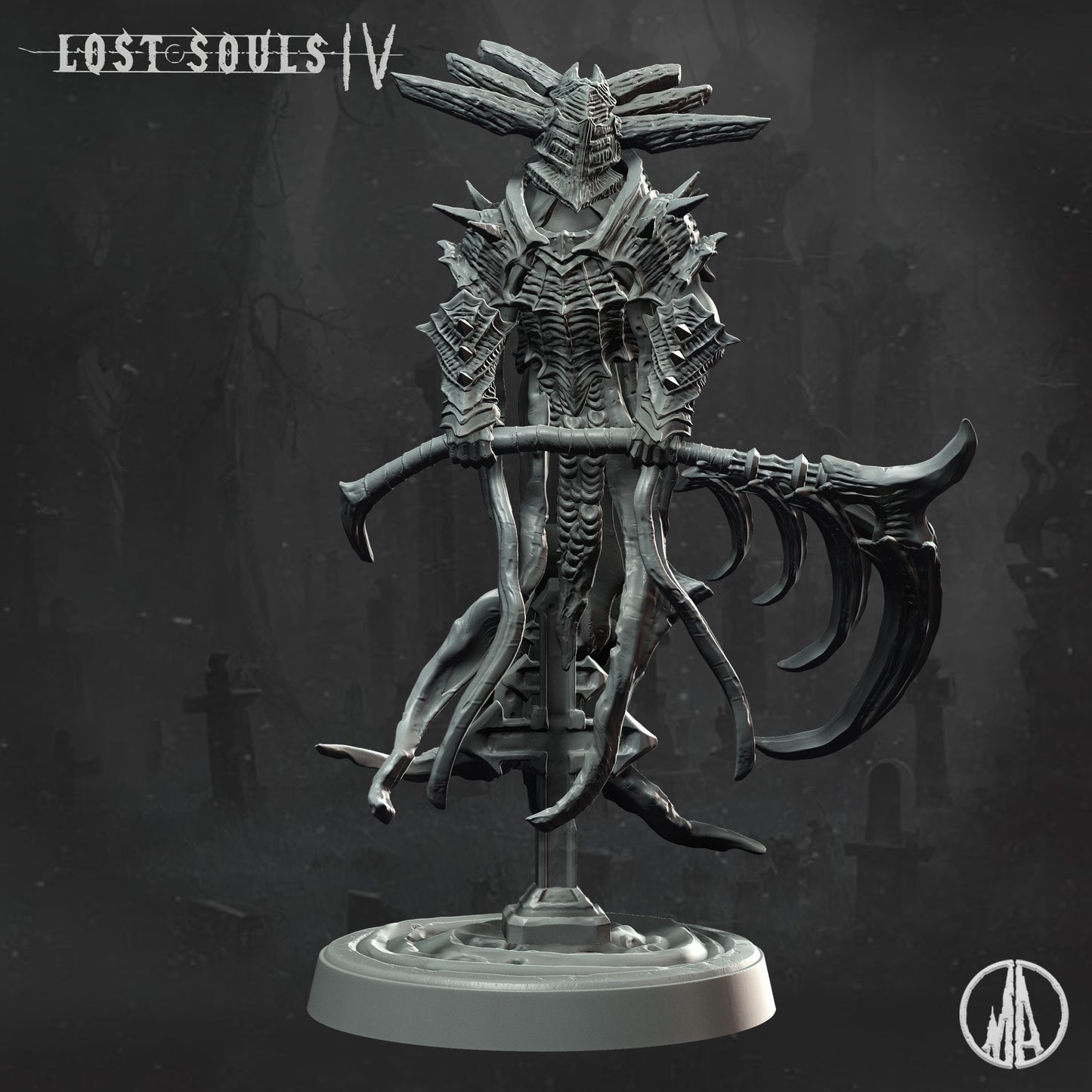 Monolith Arts - Lost Souls IV - Corrupted Knight #4 - DnD/TTRPG Figure/Miniature