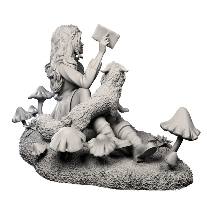 Authorseries Studio - Talking with the Fox - 75mm Pin Up/Figure/Model/Diorama