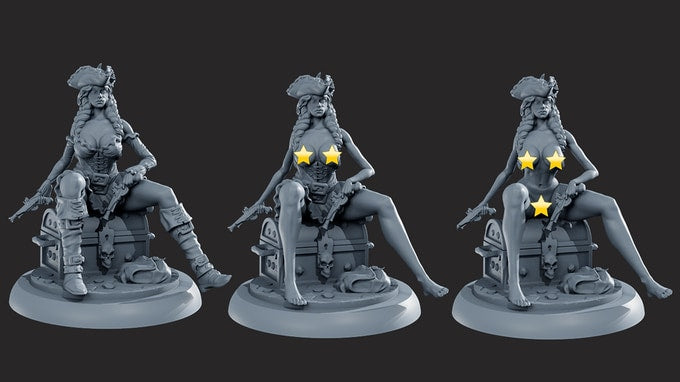 Gaia Miniatures - Anne, Pirate - 120mm Pin Up/Figure/Model/Diorama