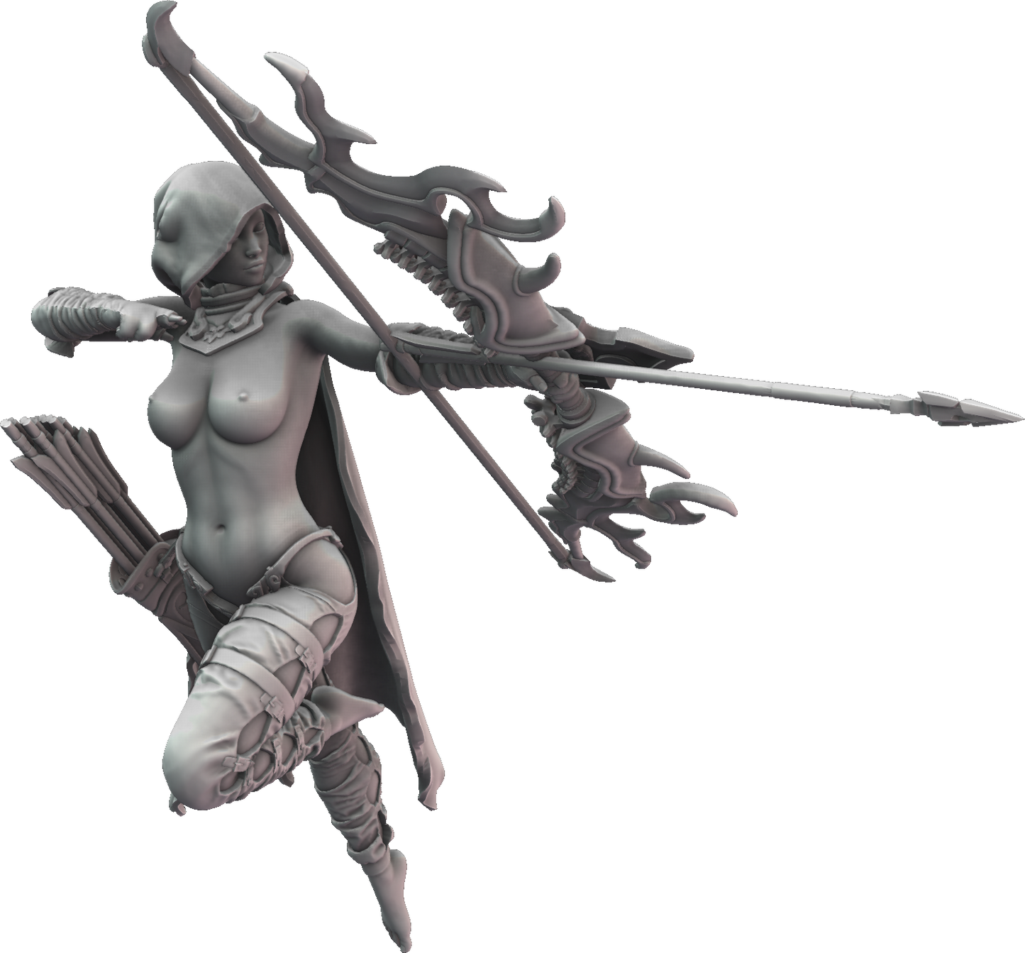 Bunch-O-Minis - Dark Elves of Briarwood - Archer #2 - DnD/TTRPG Figure/Miniature
