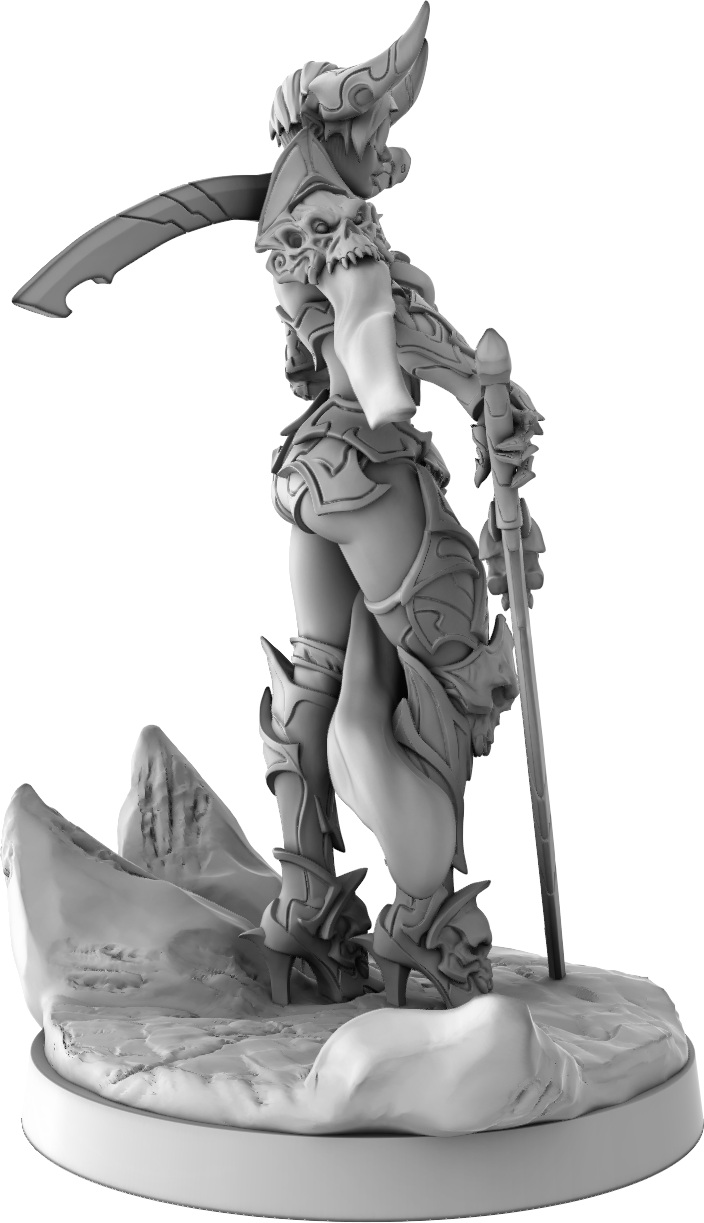 Yedharo Models - Warrior Girl #3 - 3 Poses - 32/75mm Pin Up/Figure/Figurine/Diorama - Helios3DPrinting