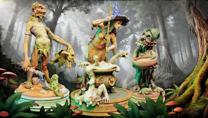 Devi Miniatures - Witches - Vedeneya - 75mm Pin Up/Figure/Model/Diorama