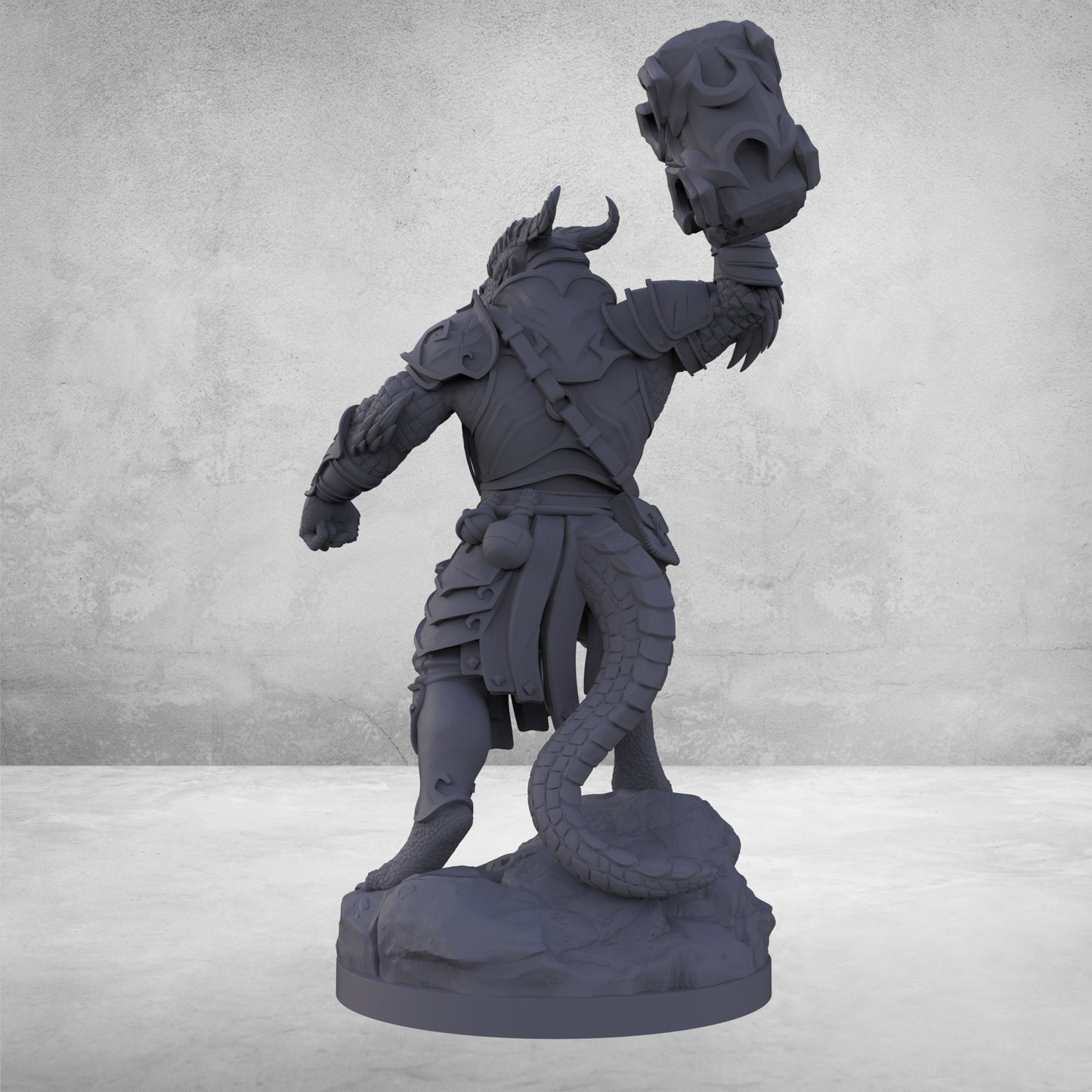 Aether & Alchemist - Male Dragonborn Fighter - DnD/TTRPG Figure/Miniature - Helios3DPrinting