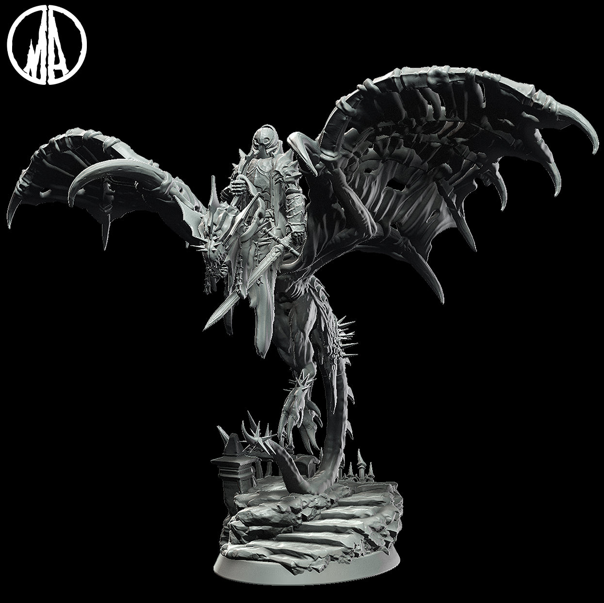 Monolith Arts - Lost Souls - Dragon Rider - DnD/TTRPG Figure/Miniature