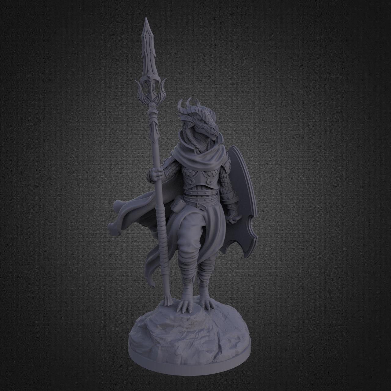 Aether & Alchemist - Female Dragonborn Warrior - DnD/TTRPG Figure/Miniature - Helios3DPrinting