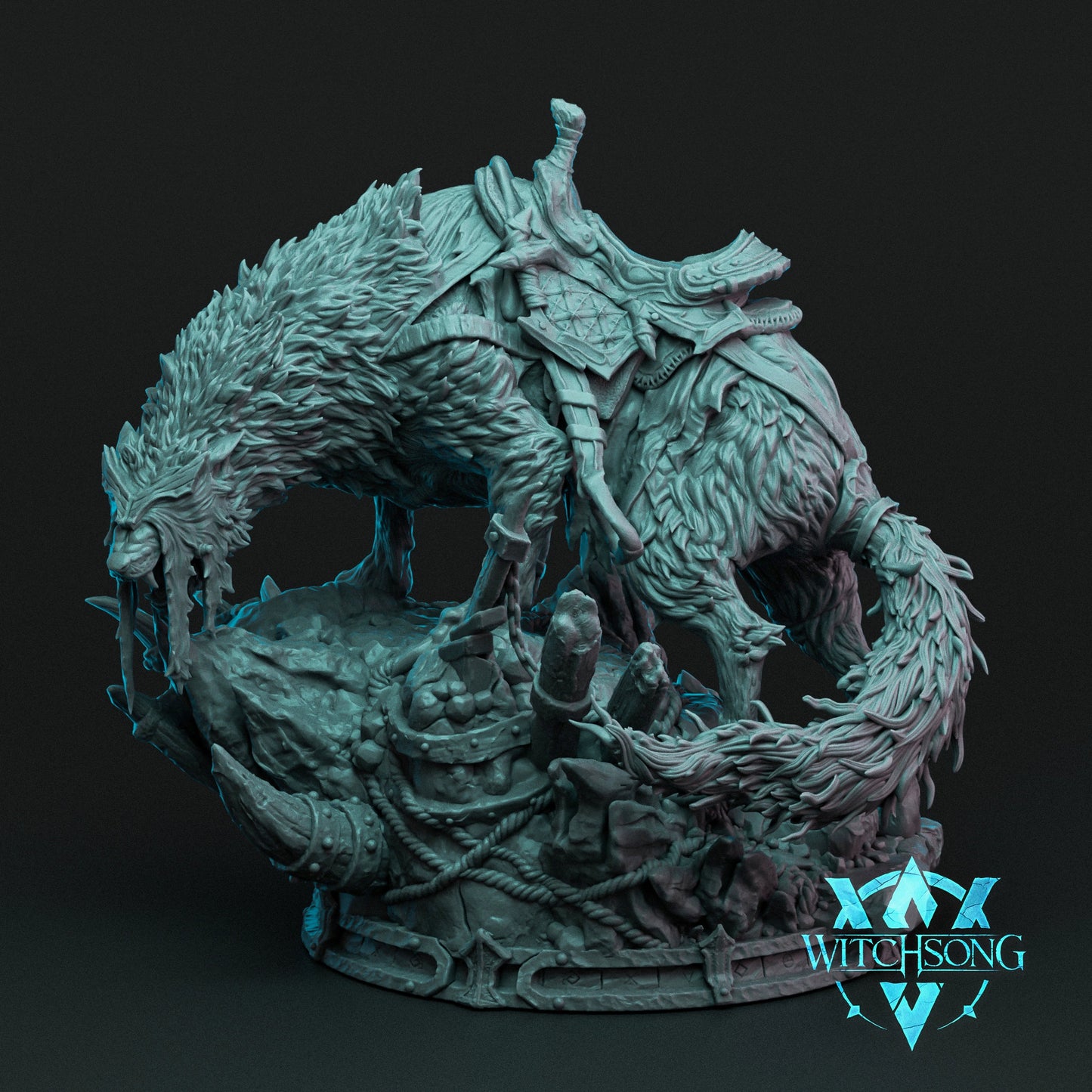 Witchsong Miniatures - Faceless King (Mounted) - Helios3DPrinting