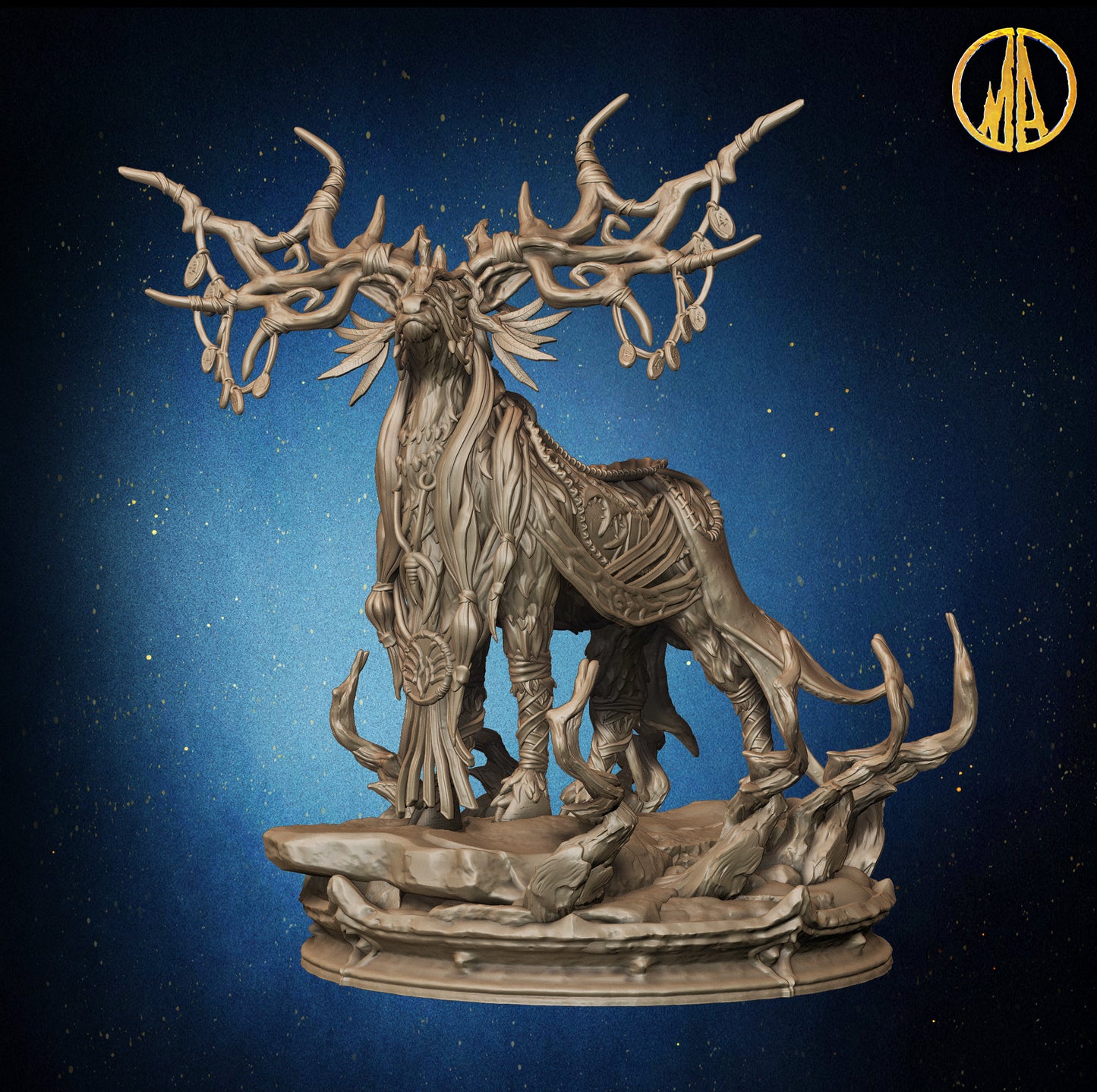 Monolith Arts - Whispering Forest - Druid Stag #1 - DnD/TTRPG Figure/Miniature
