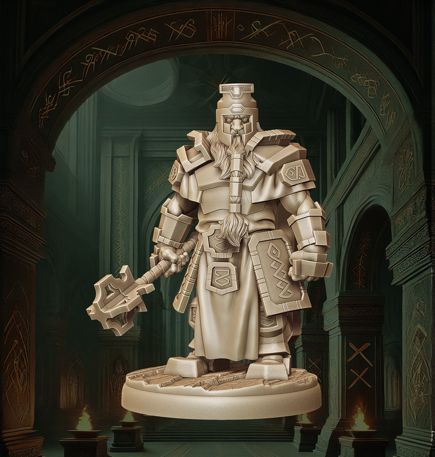 Monolith Arts - Dwarves - Defender - DnD/TTRPG Figure/Miniature