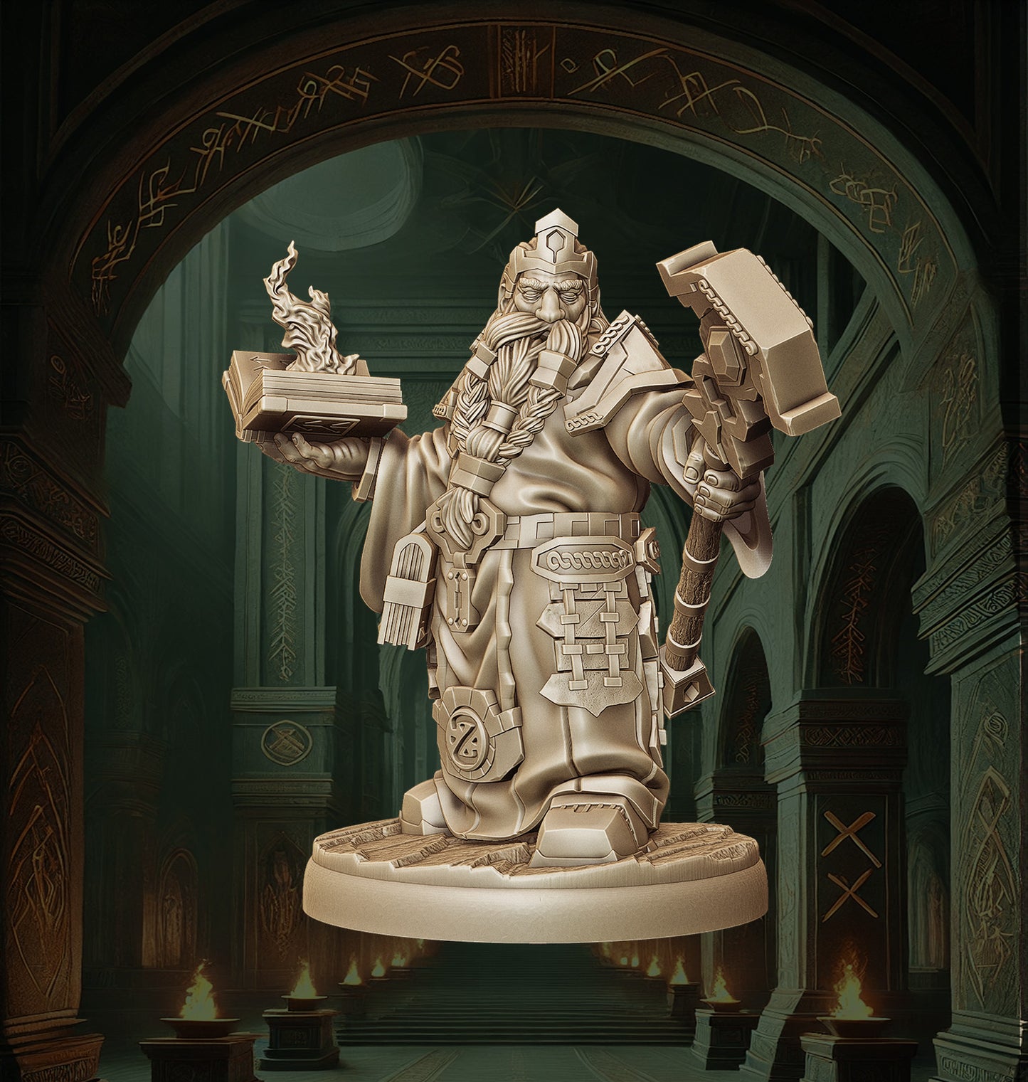 Monolith Arts - Dwarves - Sorcerer - DnD/TTRPG Figure/Miniature
