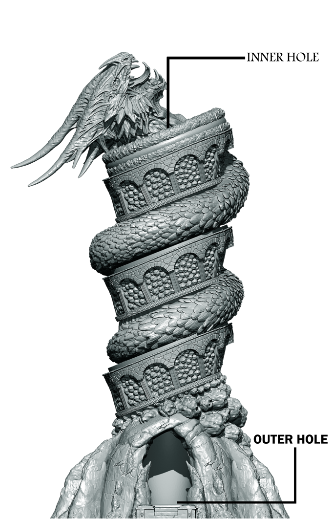 Slope3D - Guardian Dragon Dice Tower - DnD/TTRPG/Roleplaying/Wargames