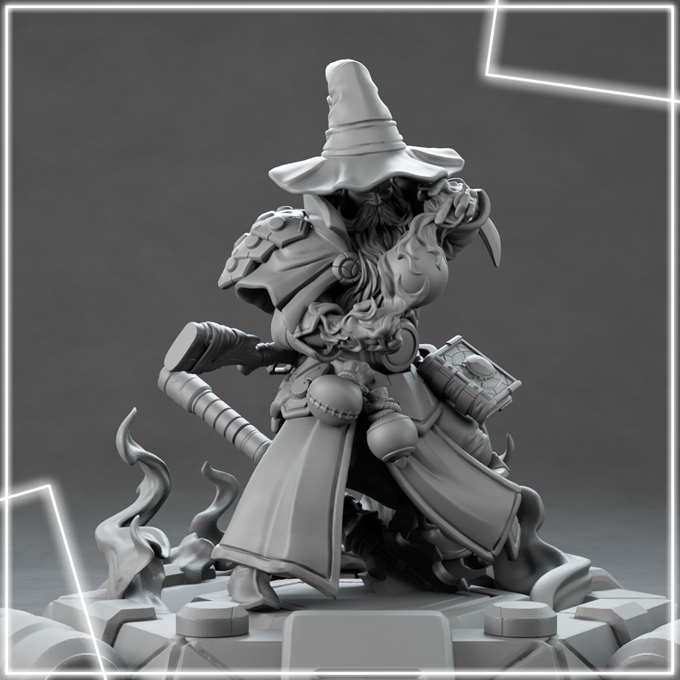 Brayan Nafarrate - Technomancer #1 - 3 Poses - DnD/TTRPG Figure/Miniature