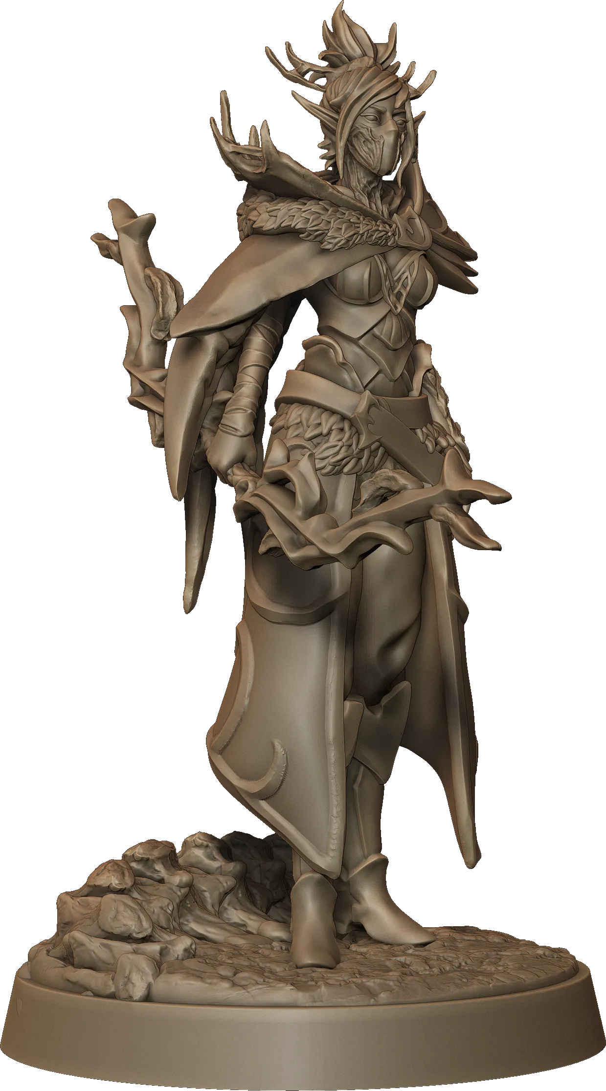 Monolith Arts - Whispering Forest II - Elf Archer Female #1 - DnD/TTRPG Figure/Miniature