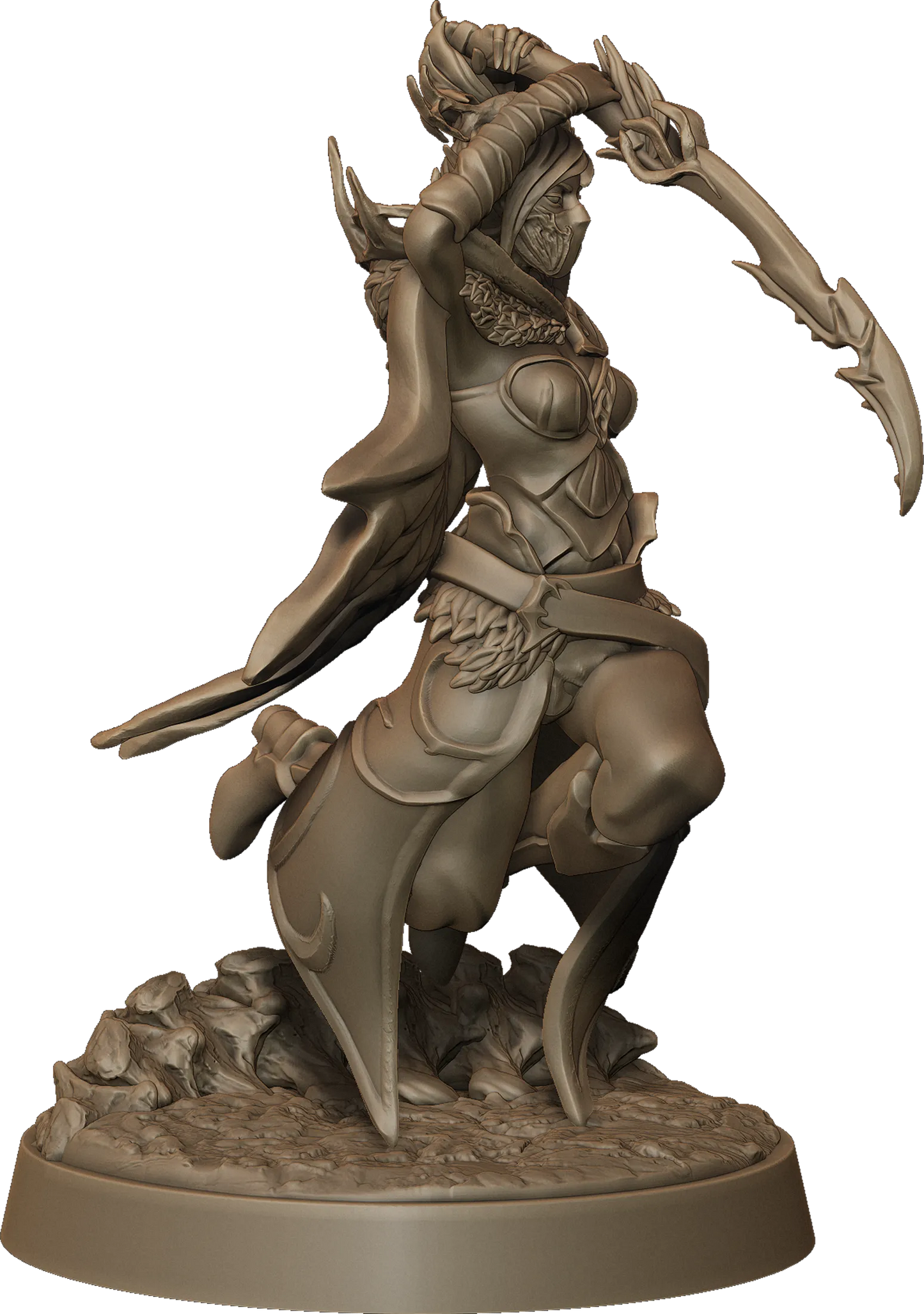 Monolith Arts - Whispering Forest II - Elf Sword Female #3 - DnD/TTRPG Figure/Miniature