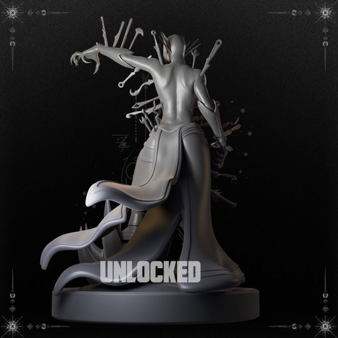 Black Fins Miniatures - Serathl, Lady of Pain - 75mm Pin Up/Figure/Model/Diorama