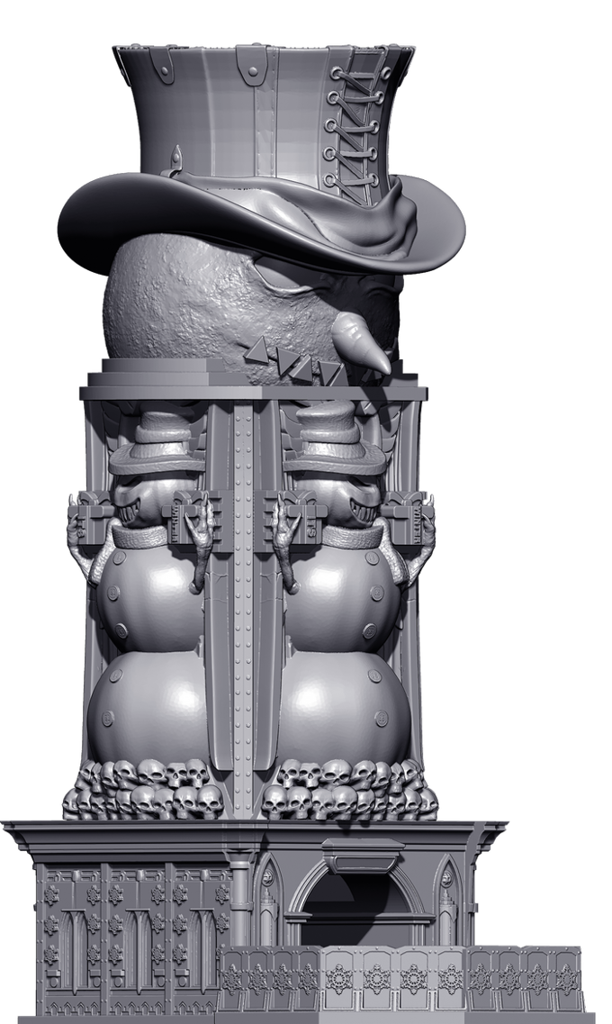 Slope3D - Snowman Dice Tower - DnD/TTRPG/Roleplaying/Wargames