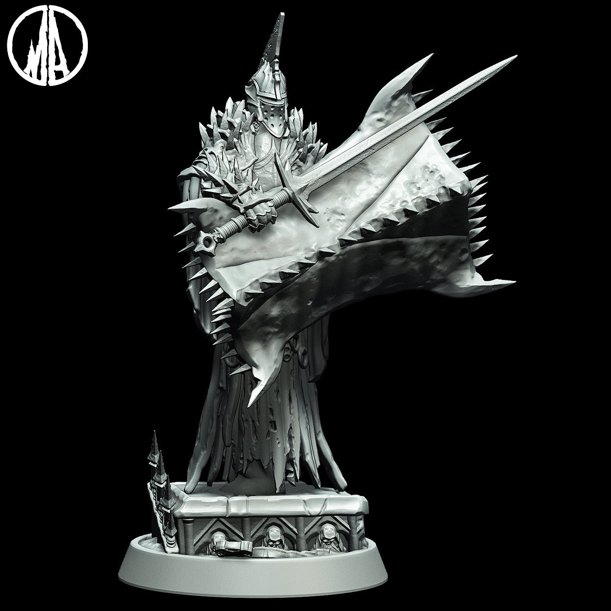 Monolith Arts - Lost Souls - Fallen Crusader #3 - DnD/TTRPG Figure/Miniature