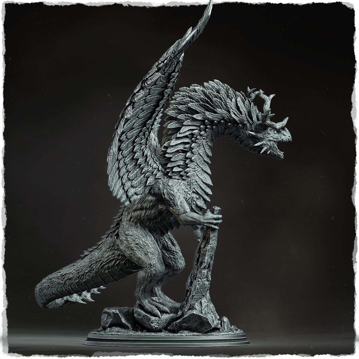 Evox Arts - Arcanterra #2 - Feathered Dragon - DnD/TTRPG Figure/Miniature